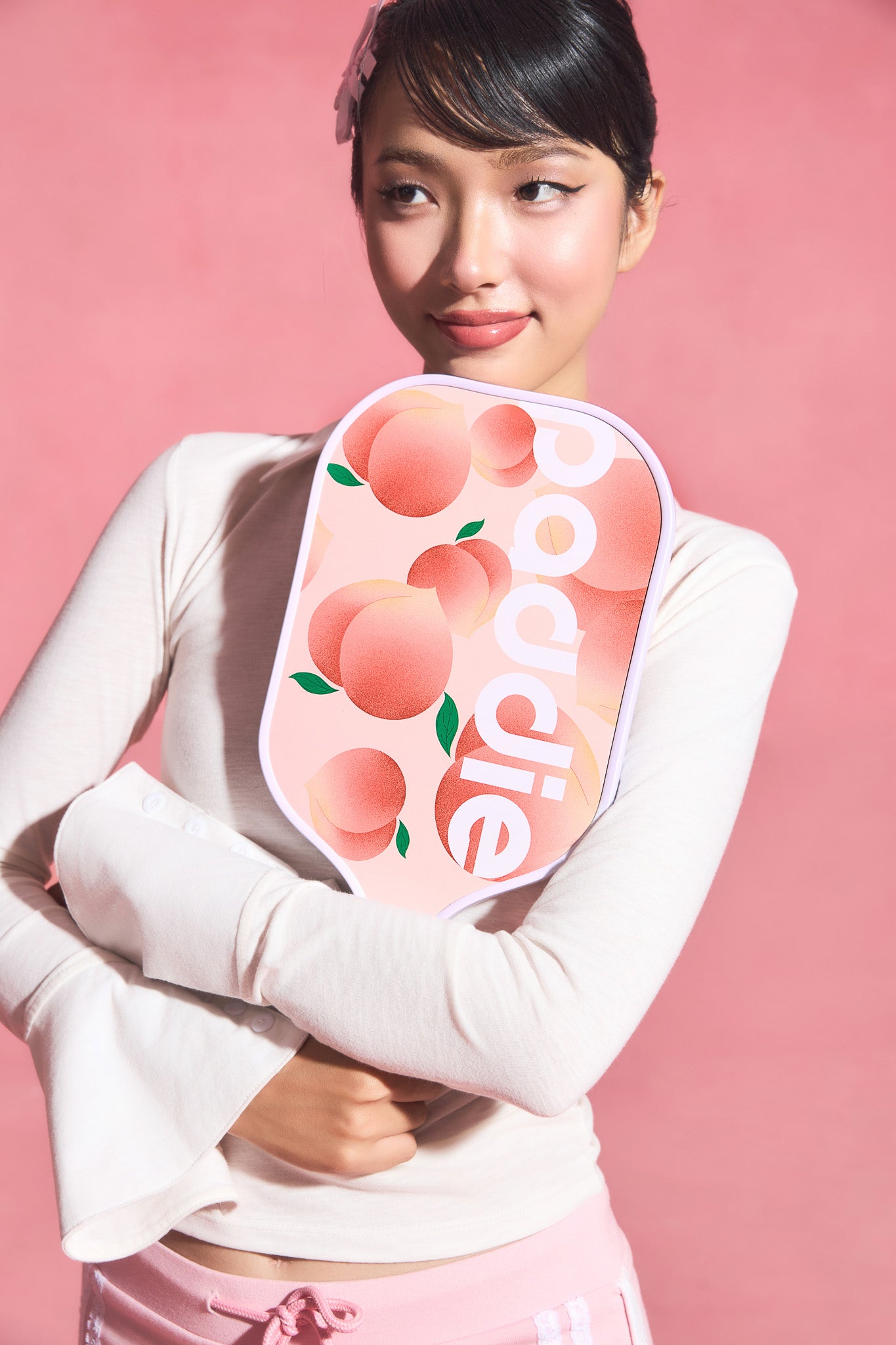 Petal Peach pickleball paddle