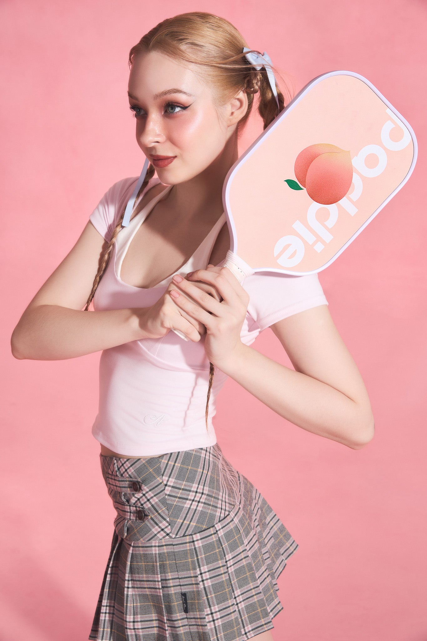 Pixie Peach pickleball paddle